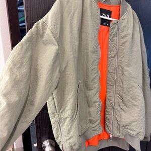 Zara oversized bomber jacket